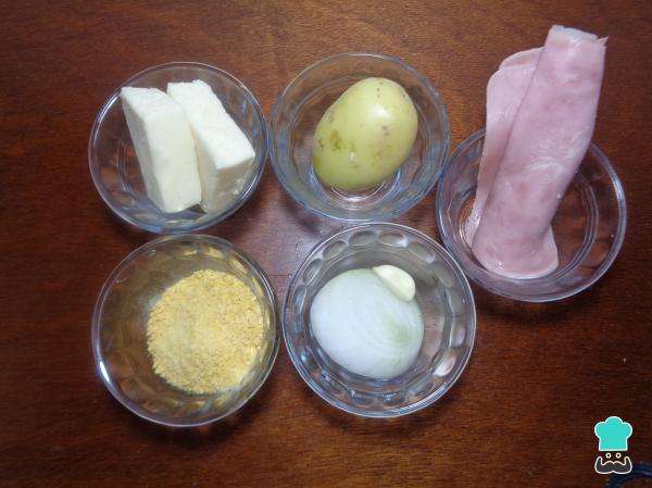 Recette Croquettes de jambon, fromage et pommes de terre - Étape 1