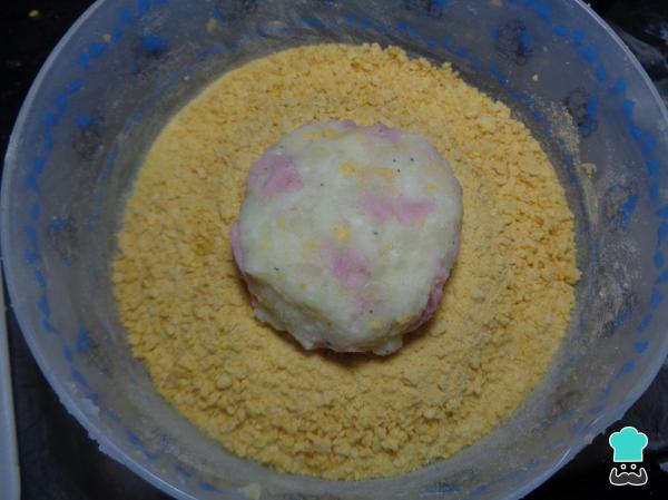 Recette Croquettes jambon, fromage et pomme de terre - Étape 7