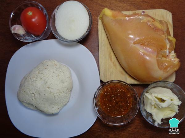 Recette d'empanadas au poulet Tinga - Étape 1