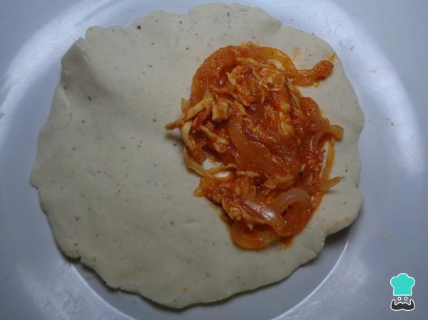 Recette d'empanadas au poulet Tinga - Étape 11