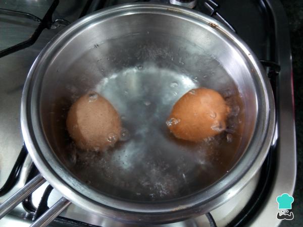 Recette de croquettes au jambon et aux œufs - Étape 1