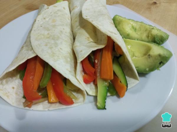 Recette de wrap aux légumes avec légumes rôtis - Étape 7