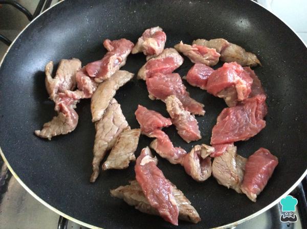 Recette de Lomo saltado - Étape 5