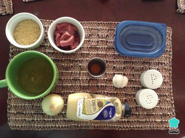 Recette de viande exquise Fideua - Étape 1