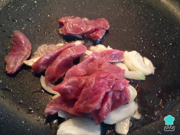 Recette de viande exquise Fideua - Étape 3