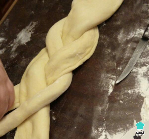 Recette de tresse de pain sucré maison - Étape 3