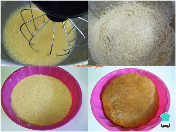 Recette de génoise à l'épeautre moelleuse et délicieuse sans sucre - Étape 1