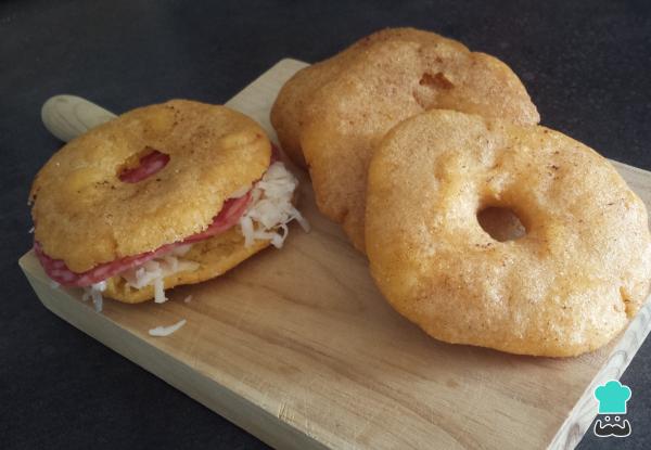 Recette d'arepas de maïs frit