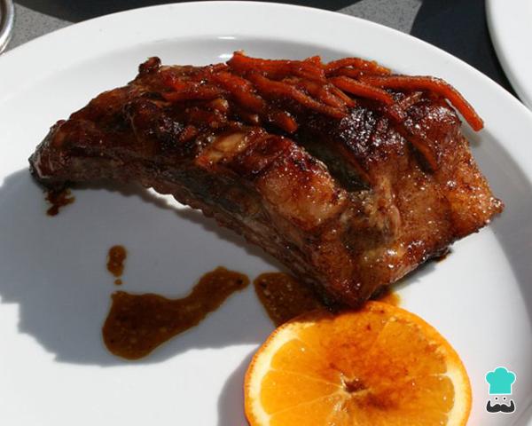 Recette de côtes levées sauce à l'orange