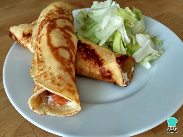 Recette de crêpes salées au saumon
