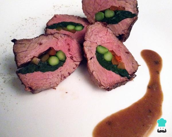 Recette de longe farcie au four