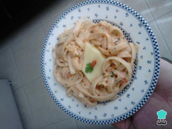 Recette de nouilles au double fromage à la crème