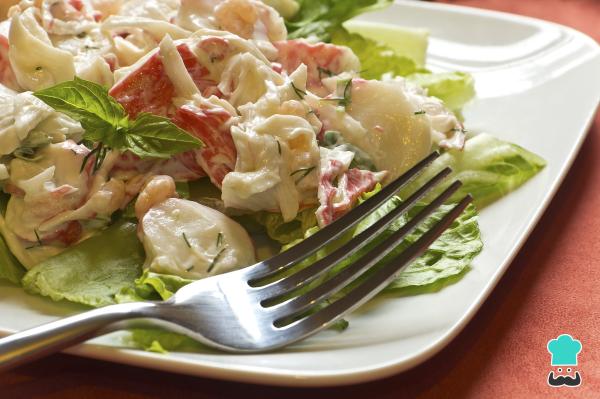 Recette de salade de crabe et yaourt
