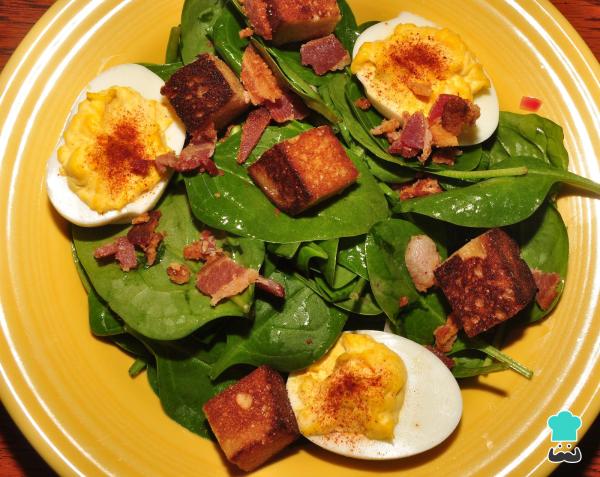 Recette de salade d'épinards crus