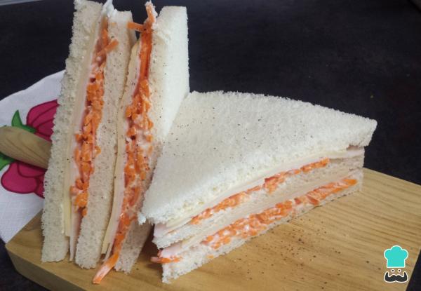 Recette de sandwich aux miettes de carottes