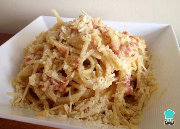 Recette de spaghetti carbonara à la crème