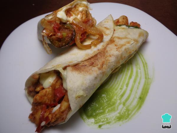 Recette mexicaine de burrito au poulet