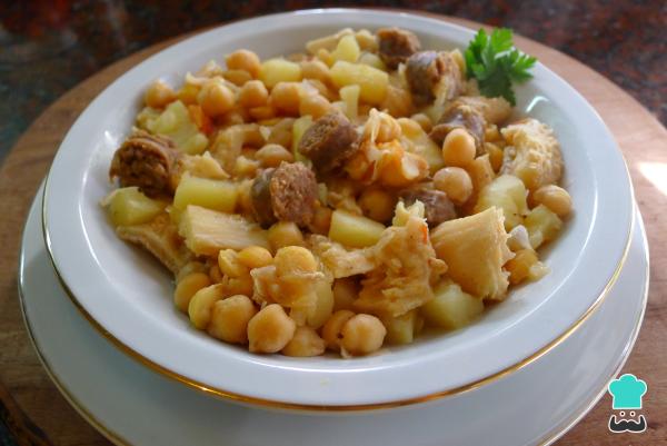 Recette de callo avec saucisse et pois chiches