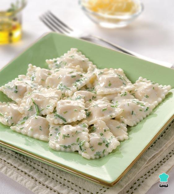 Recette de raviolis à la fine crème de poireaux