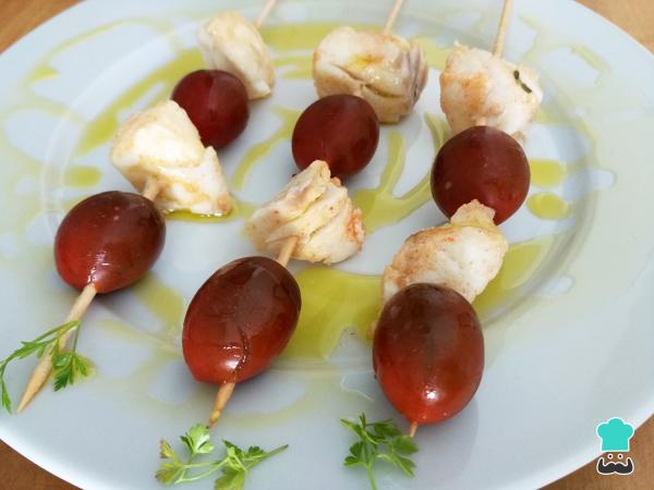 recette Brochettes de morue marinée