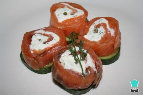 recette Spirales au saumon fumé