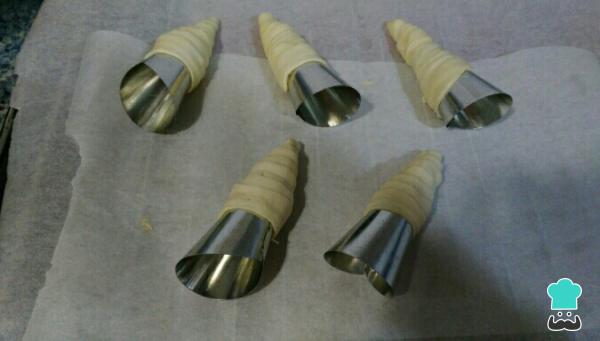 Recette de cornets fourrés au chocolat - Étape 4