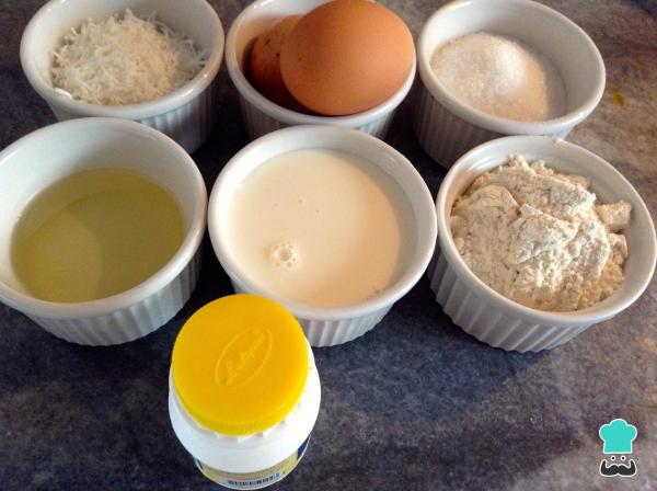 Recette de gâteau spongieux à la noix de coco - Étape 1