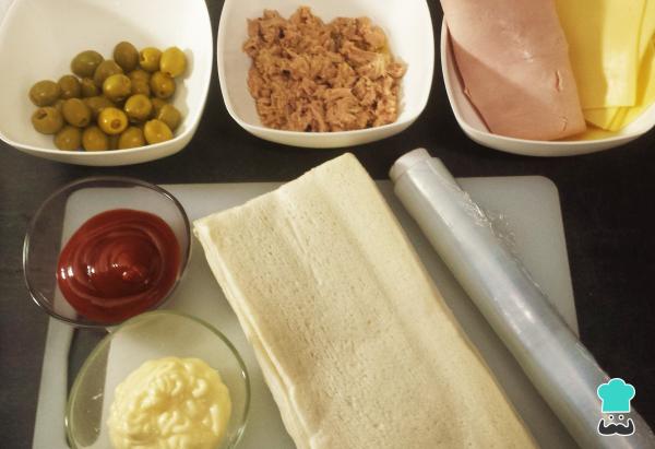 Recette de banderoles de pain - Étape 1