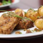Recette de longe au four sauce moutarde