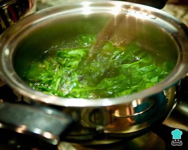 Recette de nouilles vertes - Étape 2