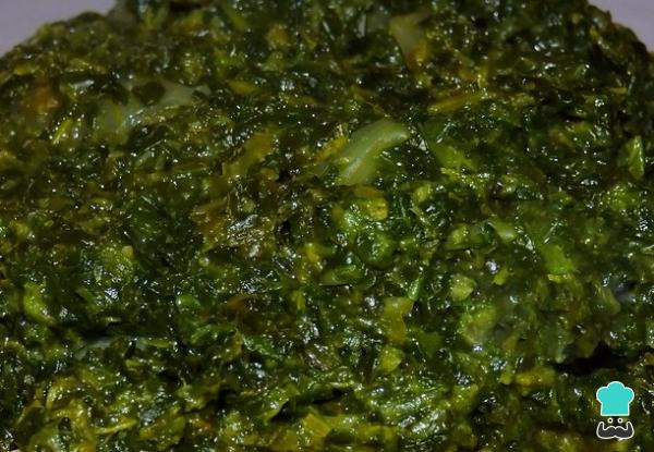 Recette de nouilles vertes - Étape 3