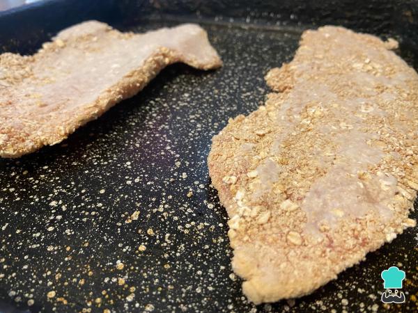 Recette Milanesa avec frites à cheval - Étape 2