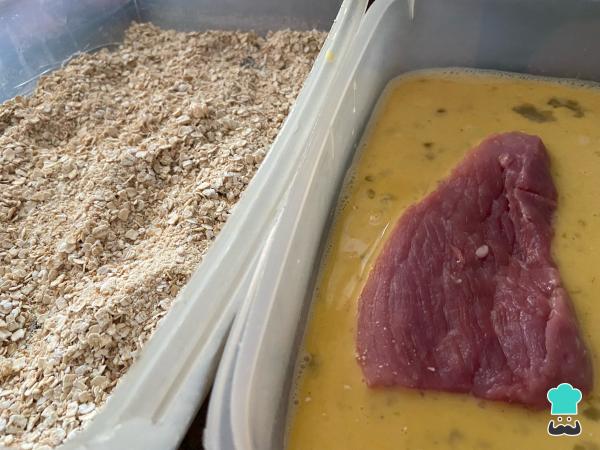 Recette Milanesa avec frites à cheval - Étape 1