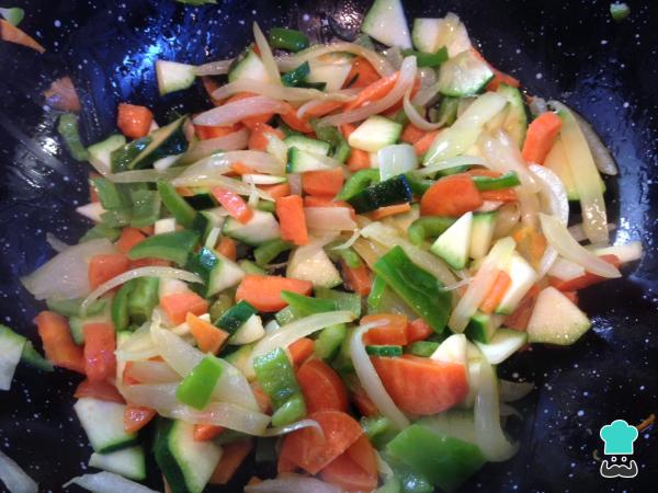 Recette de calzone aux légumes - Étape 2