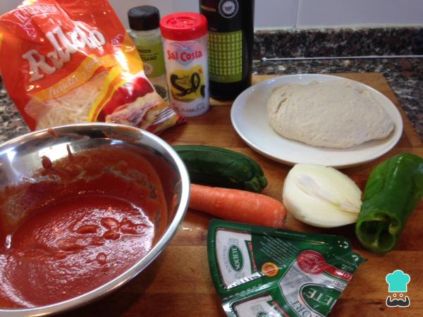Recette de calzone aux légumes - Étape 1