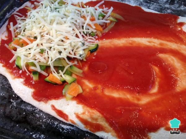 Recette de calzone aux légumes - Étape 4