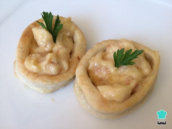 Recette de volvanes farcies aux crevettes - Étape 7