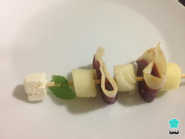 Recette de Canapés de fruits au jambon de canard - Étape 5