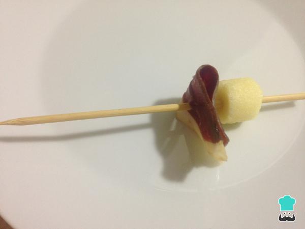 Recette de Canapés de fruits au jambon de canard - Étape 4