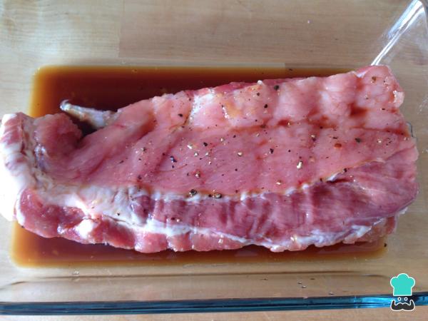 Recette de côtes de porc au miel, à la moutarde et au soja - Étape 3