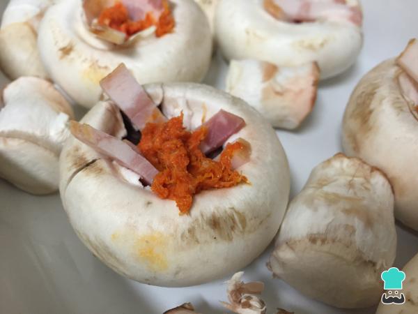 Recette de champignons farcis au bacon et au bleu - Étape 5
