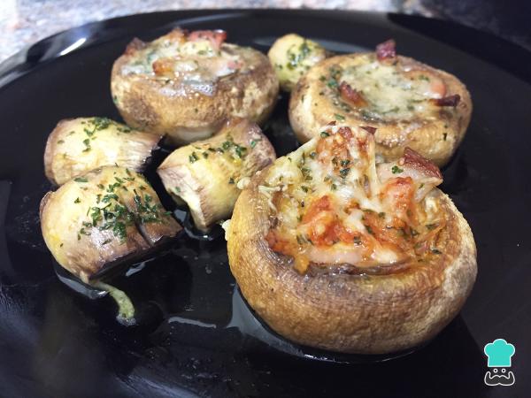 Recette de champignons farcis au bacon et au bleu - Étape 9