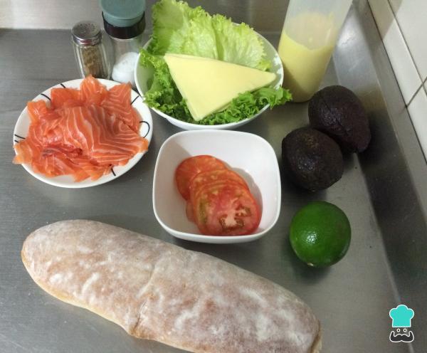 Recette de sandwich au saumon fumé - Étape 1