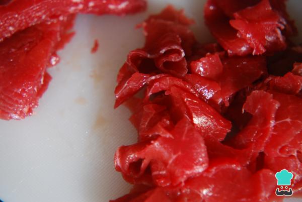 Recette d'apéritif de Noël : carpaccio de bœuf - Étape 3