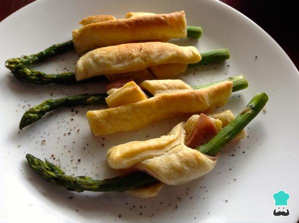 Recette d'asperges enveloppées dans une pâte feuilletée - Étape 9
