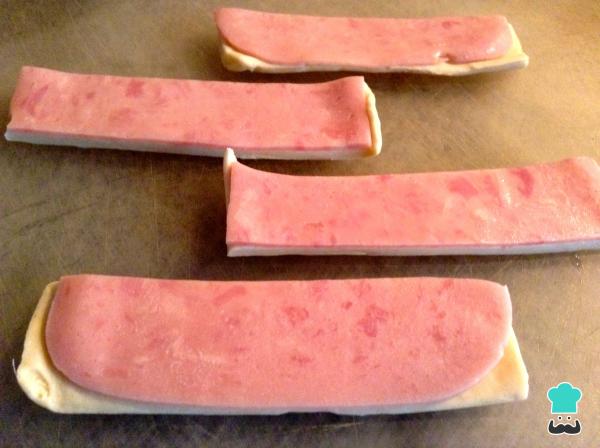 Recette d'asperges enveloppées dans une pâte feuilletée - Étape 4