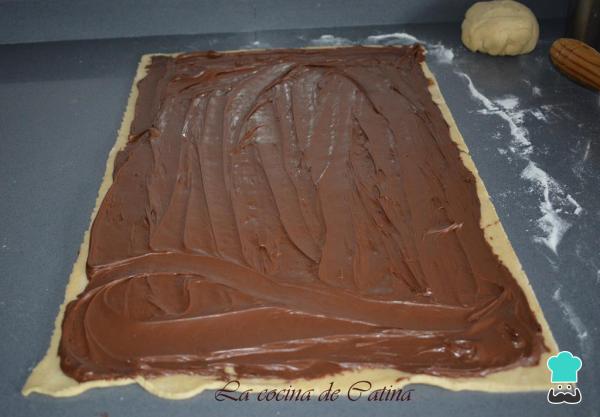 Recette de tresse au chocolat avec Nocilla - Étape 2