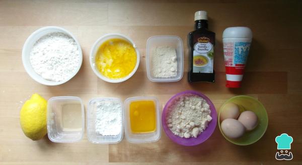 Recette de barres au citron - Étape 1