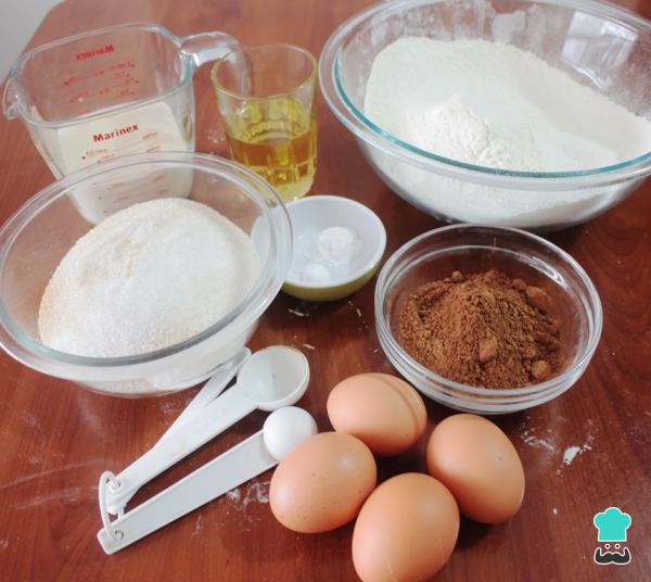 Recette de quatre-quarts au chocolat et au beurre de cacahuète - Étape 1