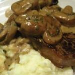 Filet de boeuf sauce aux champignons
